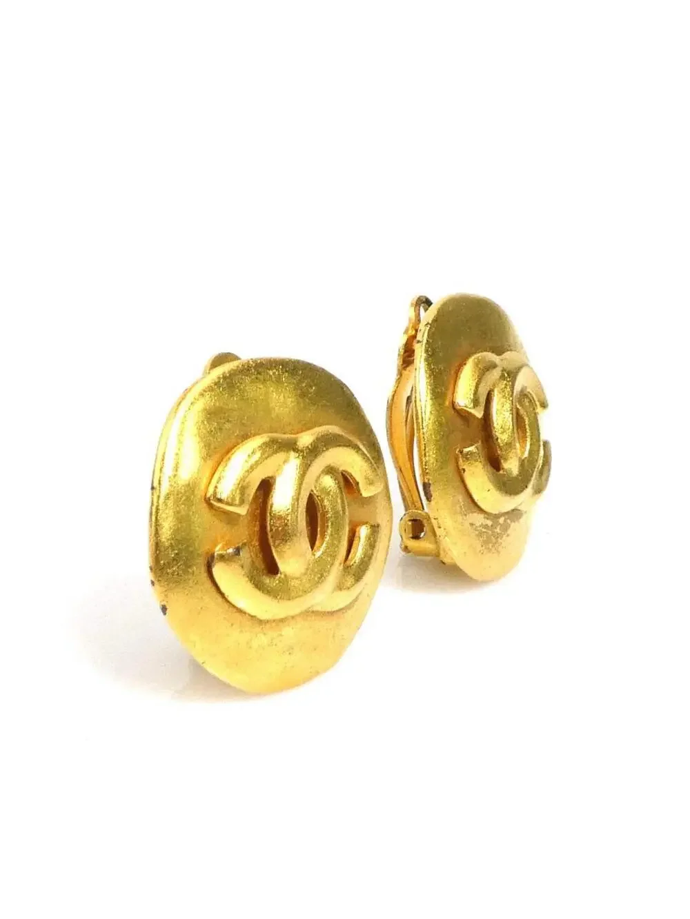 Auth Chanel Vintage Cc Logo Clip On #302750C32B